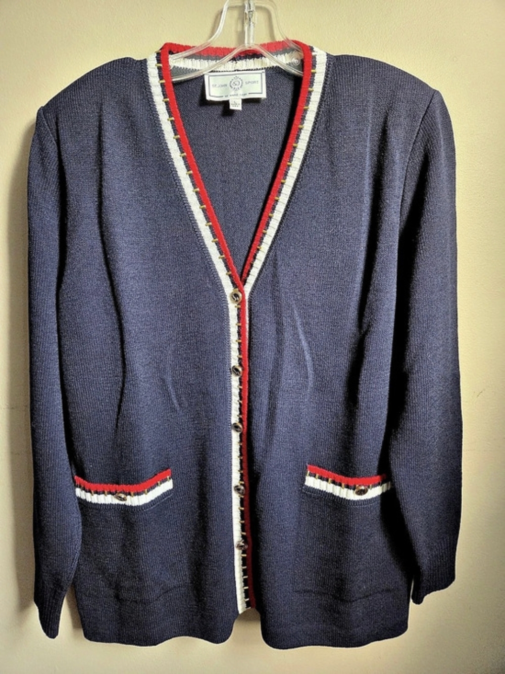 Vintage 2002 St. John Sport Wool Cardigan Maxi Skirt Set L